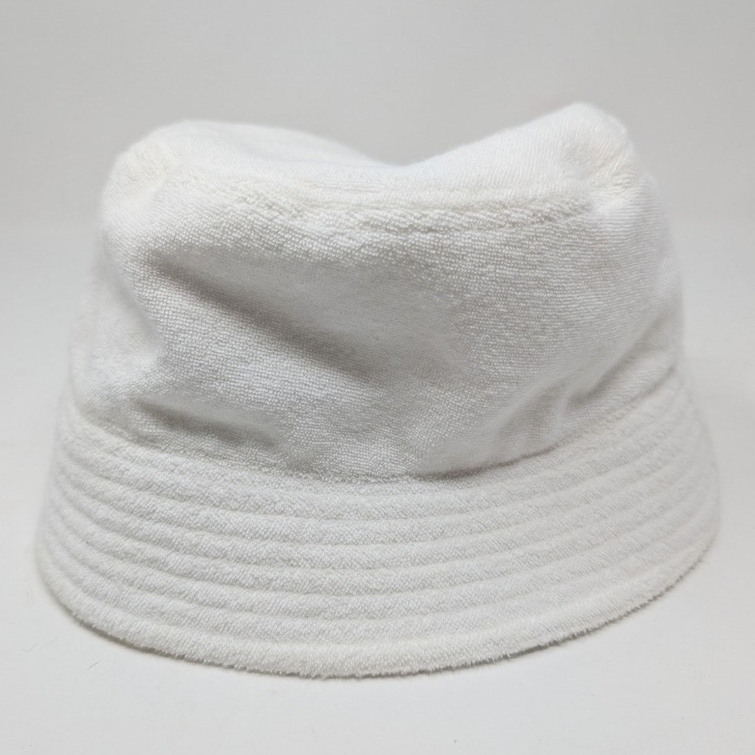 Dolce & Gabbana White Terry Cloth Bucket Hat Size 60 US 7.5