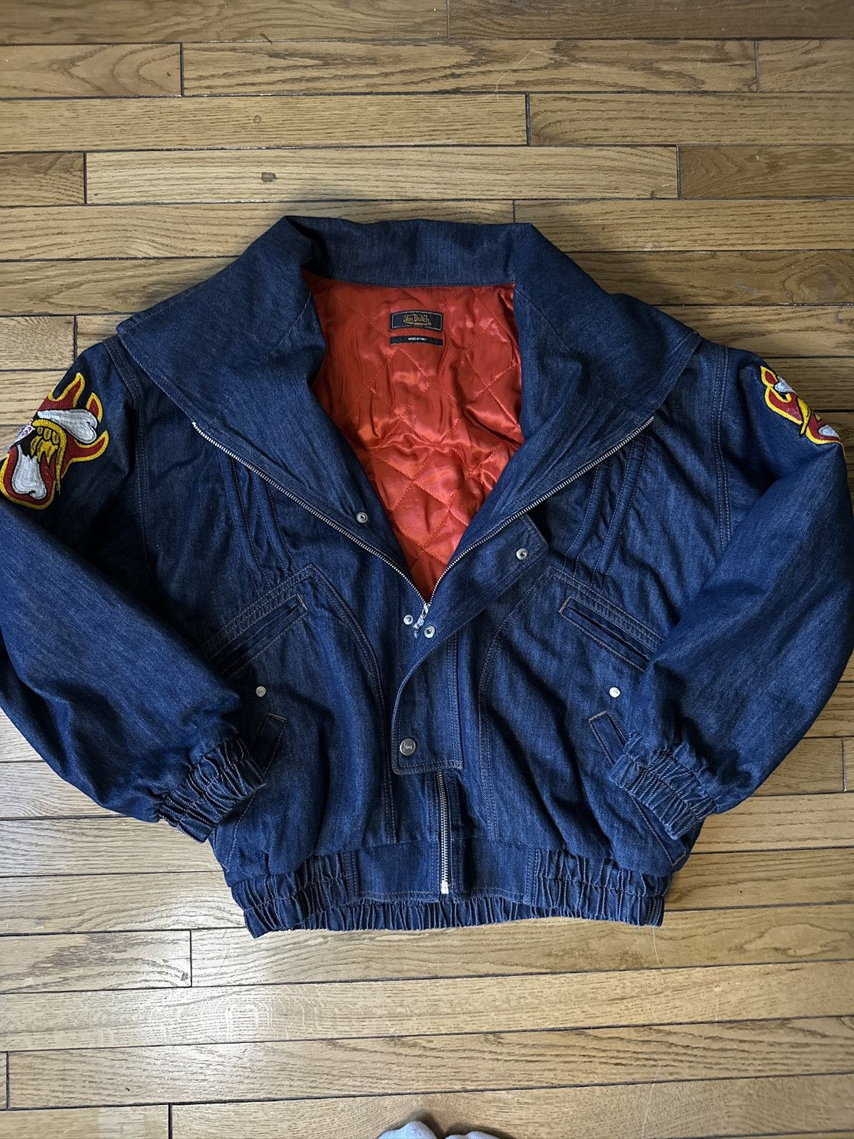 Von Dutch Iconic Von Dutch Denim Bomber Size US L / EU 52-54 / 3 - 8 Thumbnail