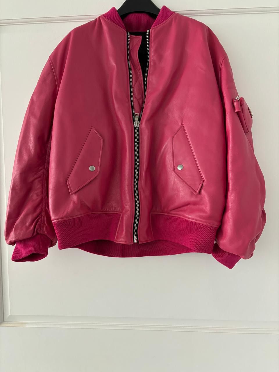 Prada 🔥6.9K VALUE🔥RUNWAY Prada Leather Bomber Jacket Size US M / EU 48-50 / 2 - 6 Thumbnail