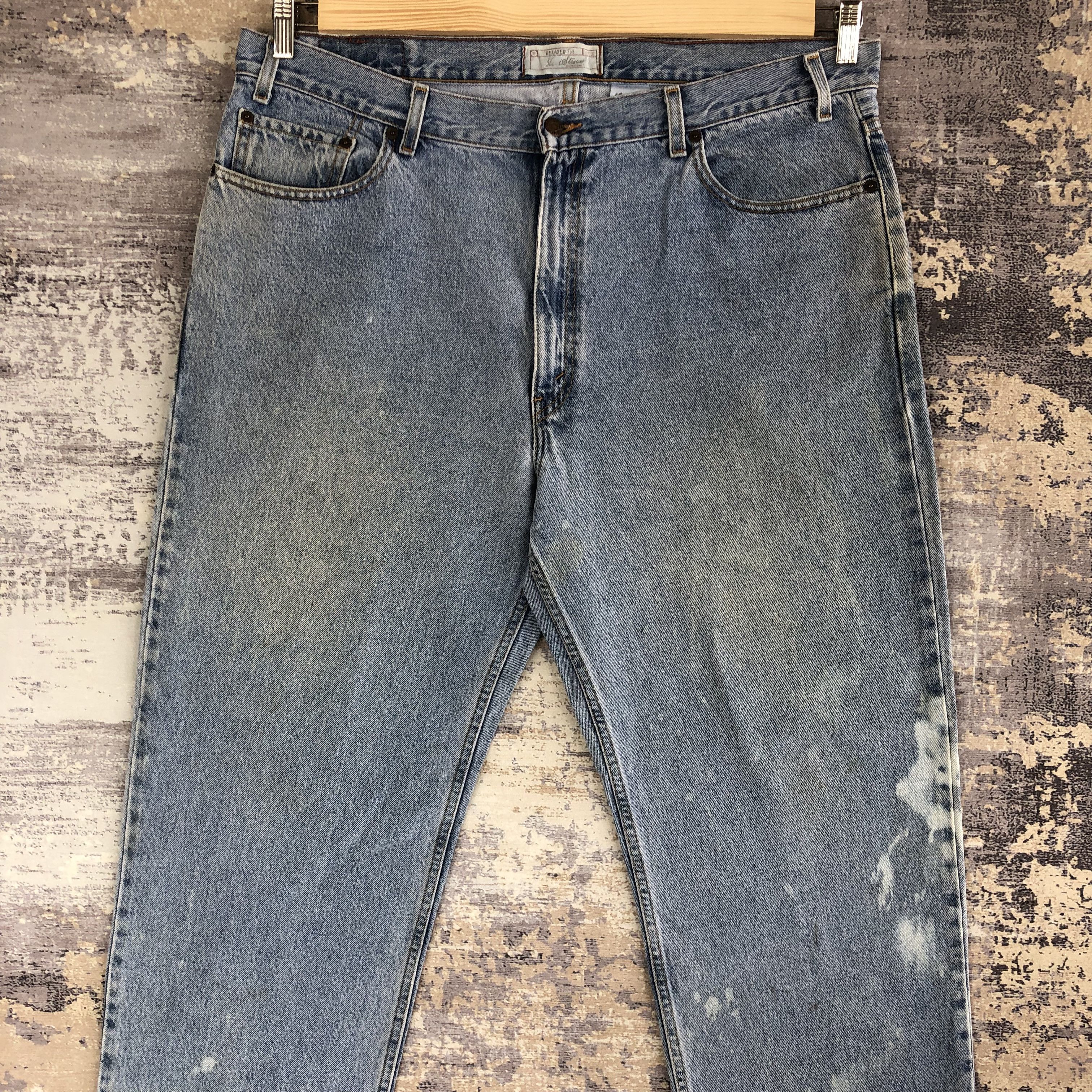 Levi's Vintage Y2K Levis Bleach Jeans Levi's Faded Light Wash Denim Size US 40 / EU 56 - 3 Thumbnail