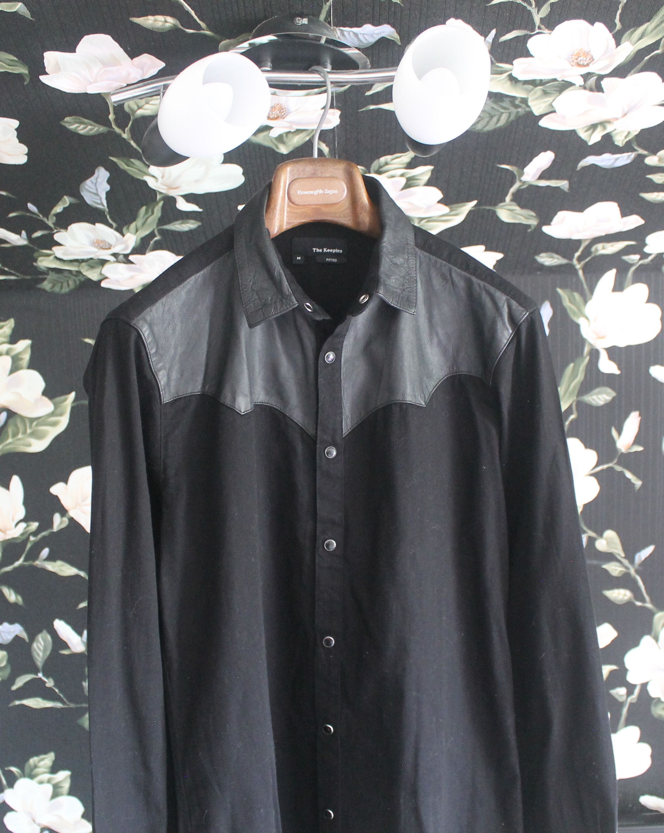 The Kooples The Kooples Black Lambskin Shirt Size US M / EU 48-50 / 2 - 2 Thumbnail