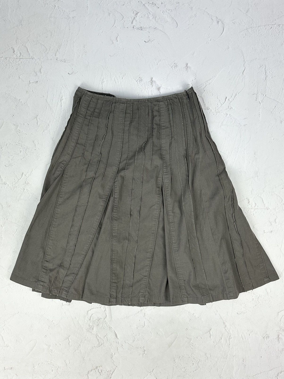 Vintage Vintage Flared Midi Skirt Size 31" - 4 Thumbnail
