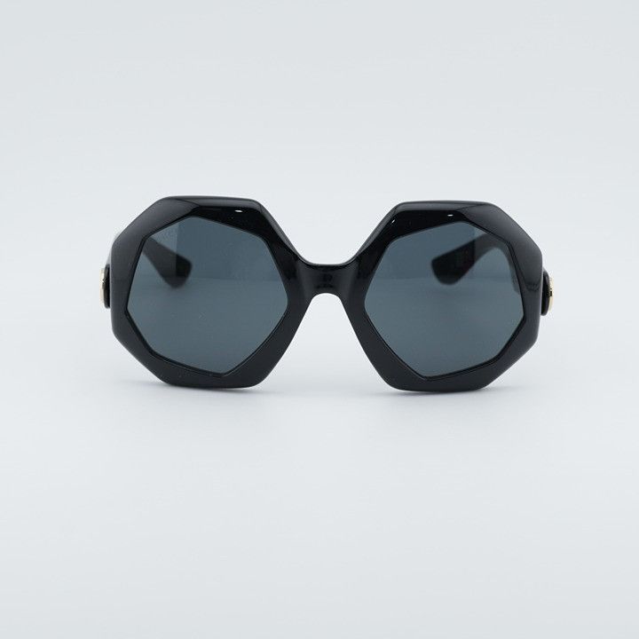 Gucci Gucci GG1242S 001 Women Sunglasses Black Geometric Frame Size ONE SIZE - 5 Thumbnail