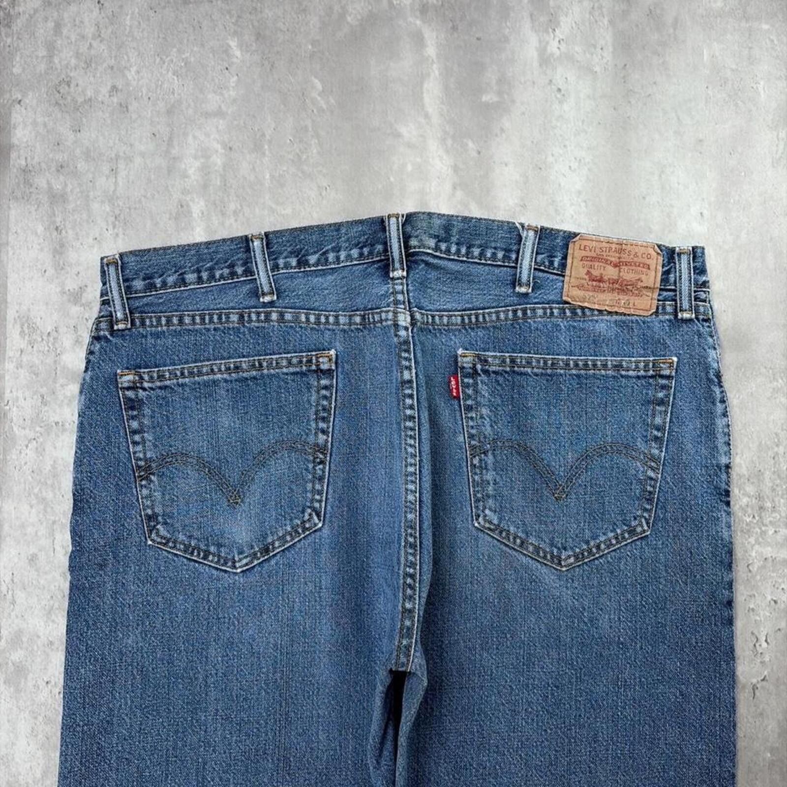 Levi's Y2K Blue Levi’s Grunge Baggy Skater Denim Jorts Size US 40 / EU 56 - 3 Thumbnail
