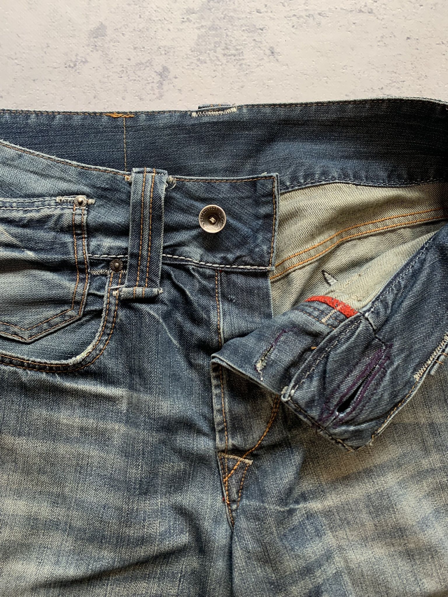 Ed Hardy Vintage Ed Hardy Jeans by Christian Audigier Denim Pants Y2K Size US 34 / EU 50 - 12 Thumbnail