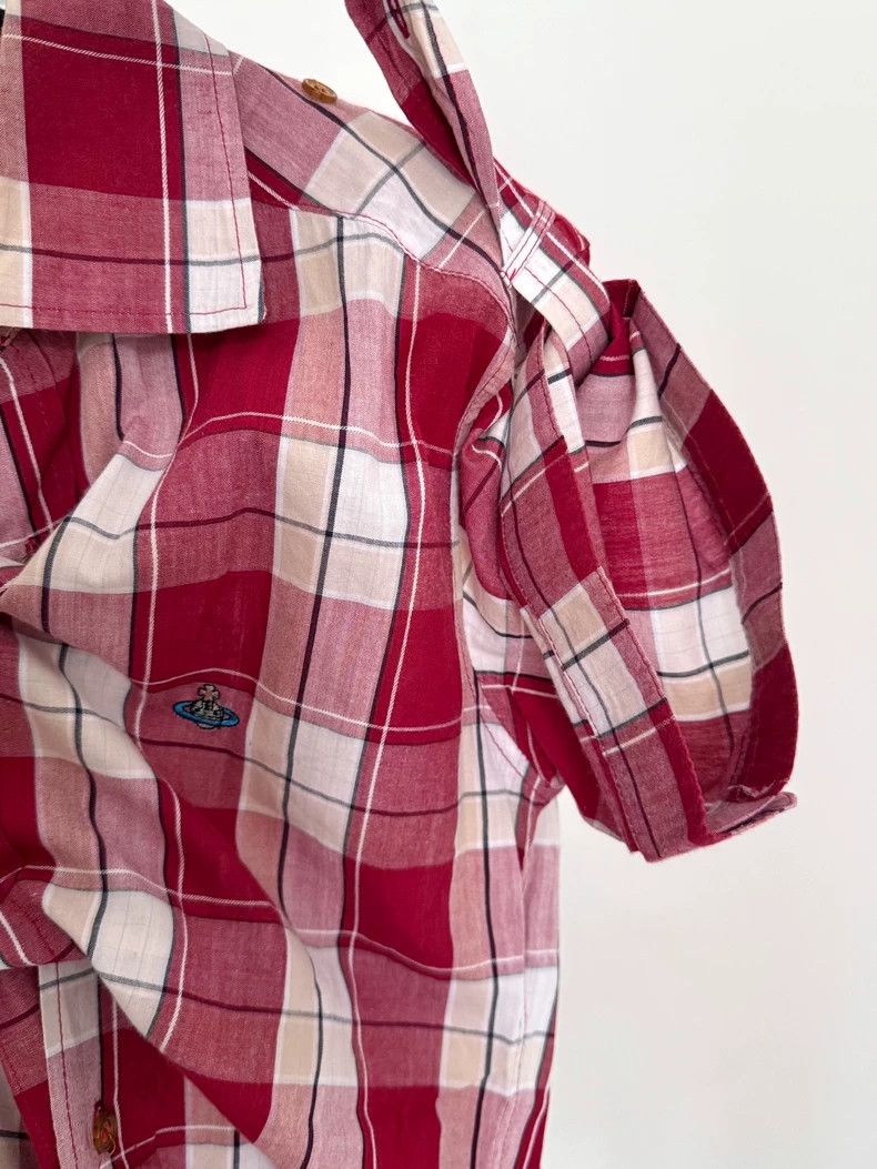 Vivienne Westwood Vivienne Westwood Skirt collar plaid distorted shirt Size M / US 6-8 / IT 42-44 - 4 Thumbnail