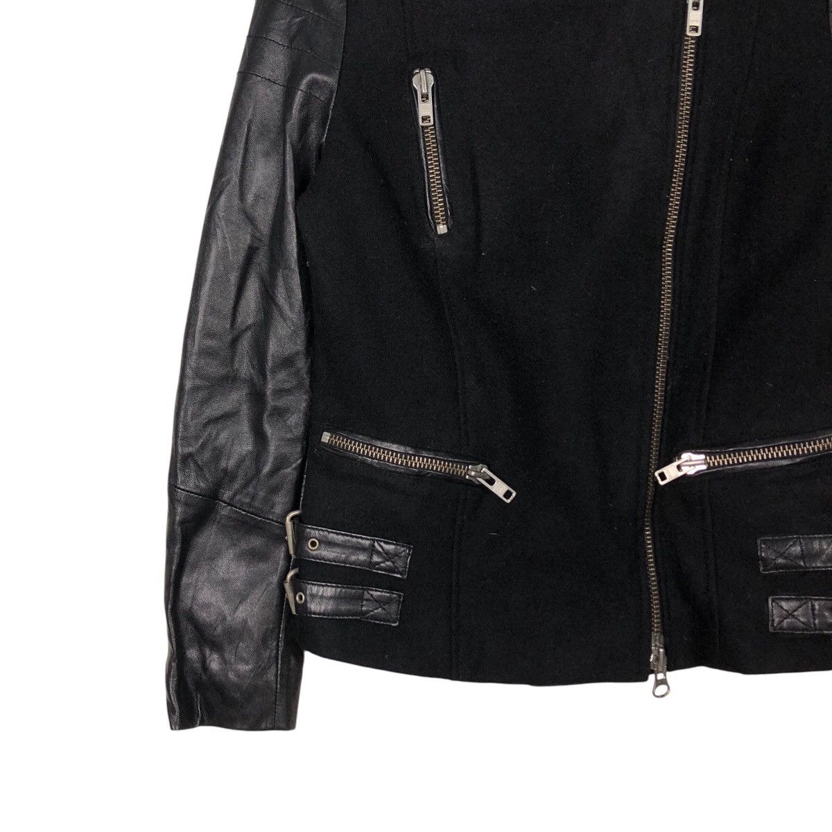 Japanese Brand 📌You & Me Oui Biker Genuine Leather Jacket Cafe Racer Size US M / EU 48-50 / 2 - 5 Thumbnail