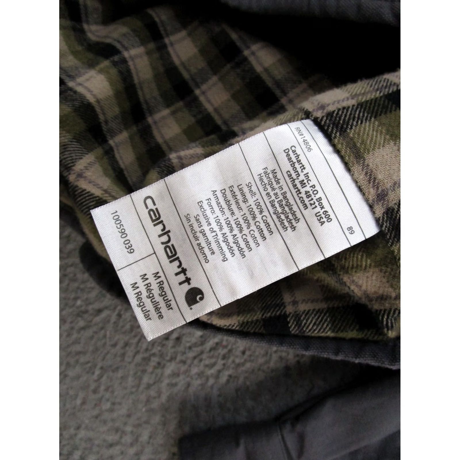 Carhartt Carhartt Jacket Mens M Gray Canvas Shirt Jacket Lined 100590 Workwear 90s Outdoor Pockets Size US M / EU 48-50 / 2 - 4 Thumbnail