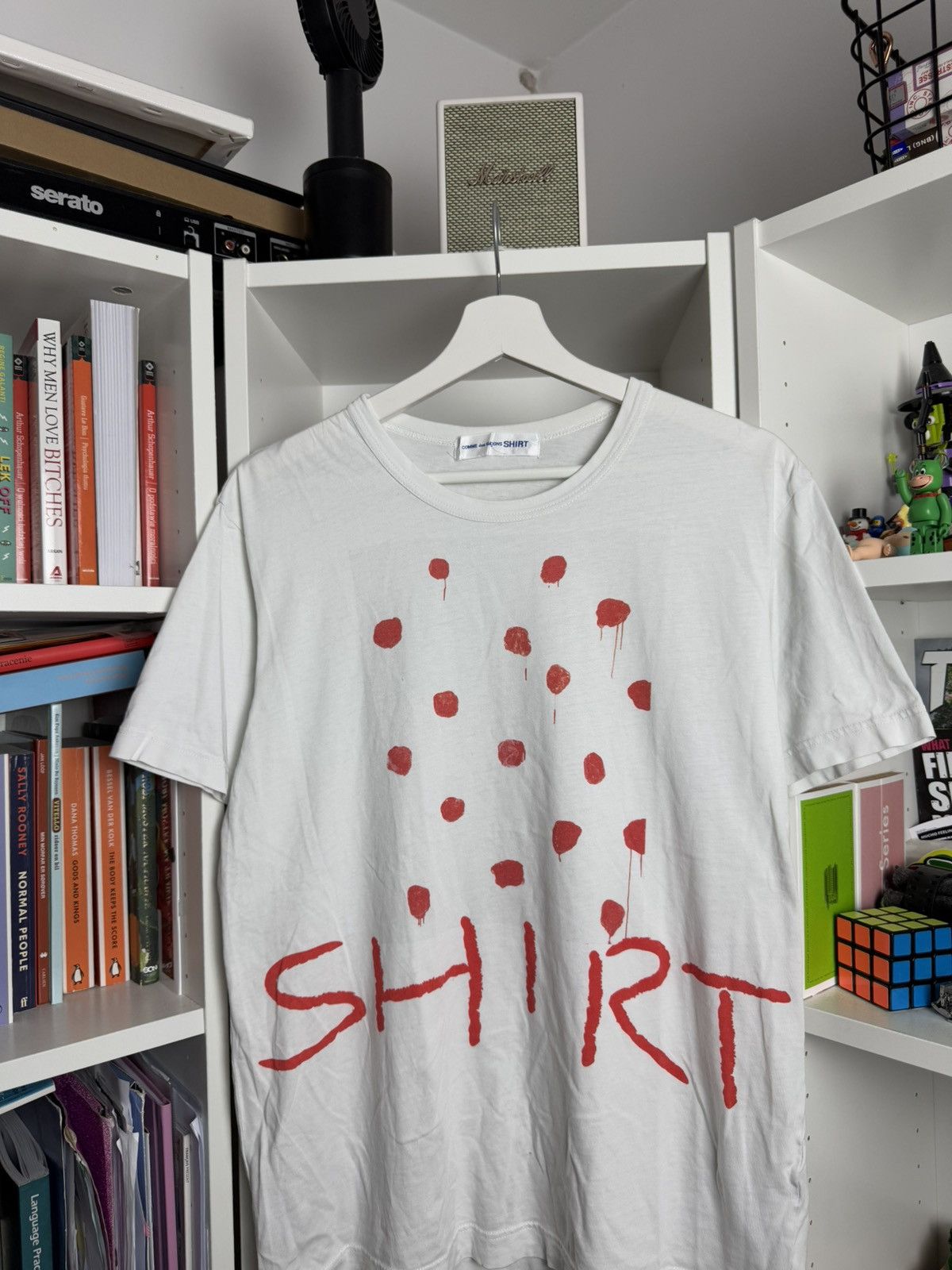 Comme des Garcons × Japanese Brand × Vintage Vintage Comme Des Garçons White printed t-shirt M Japan rare Size US M / EU 48-50 / 2 - 4 Thumbnail