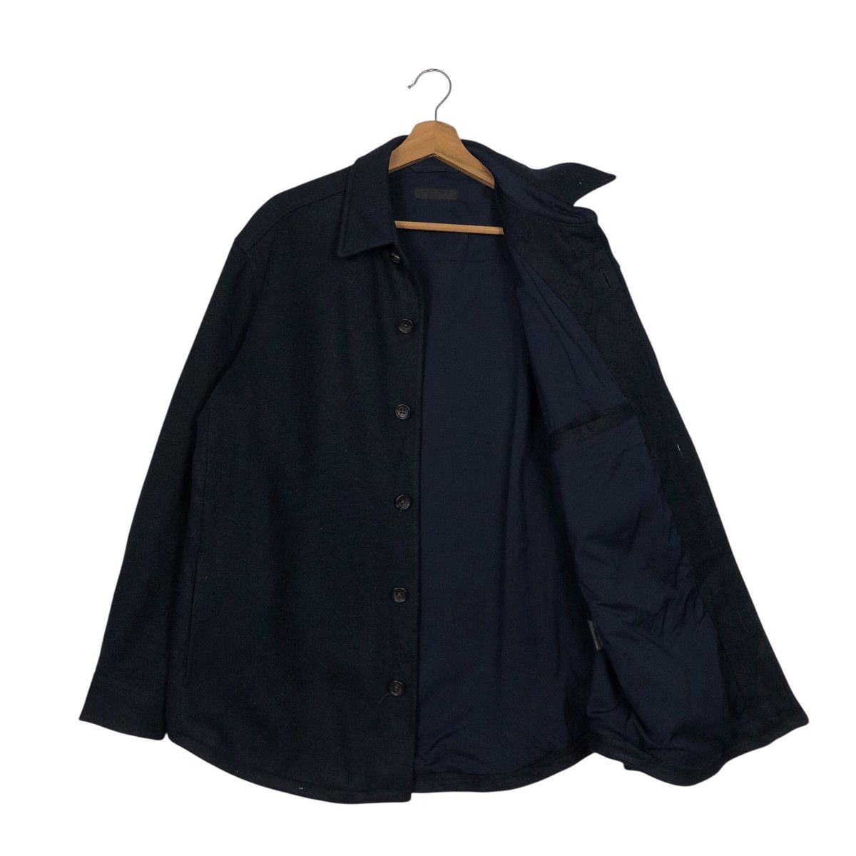 Japanese Brand Rich Blue Vintage Wool Chore Work Jacket Uniqlo Issey Miyake Size US L / EU 52-54 / 3 - 12 Thumbnail