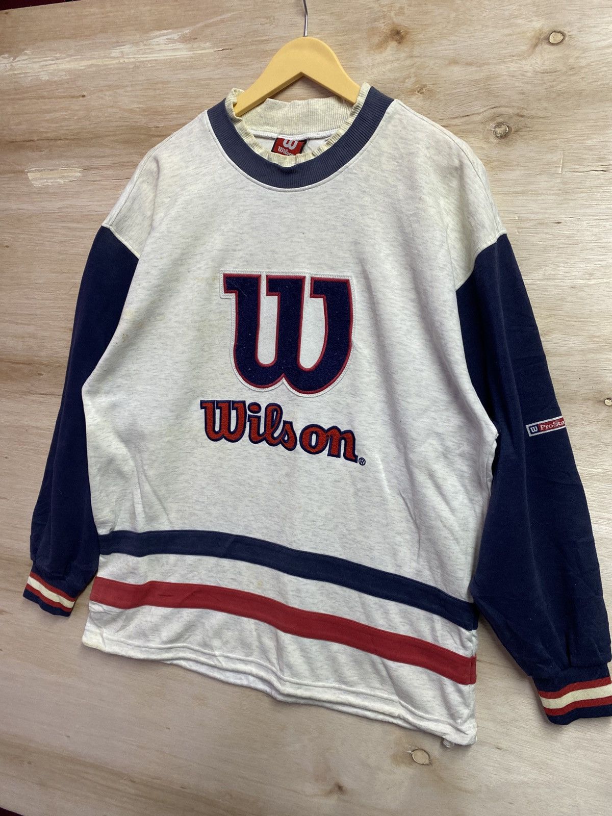 Wilson Vintage Wilson sweatshirt big logo Size US XL / EU 56 / 4 - 2 Thumbnail