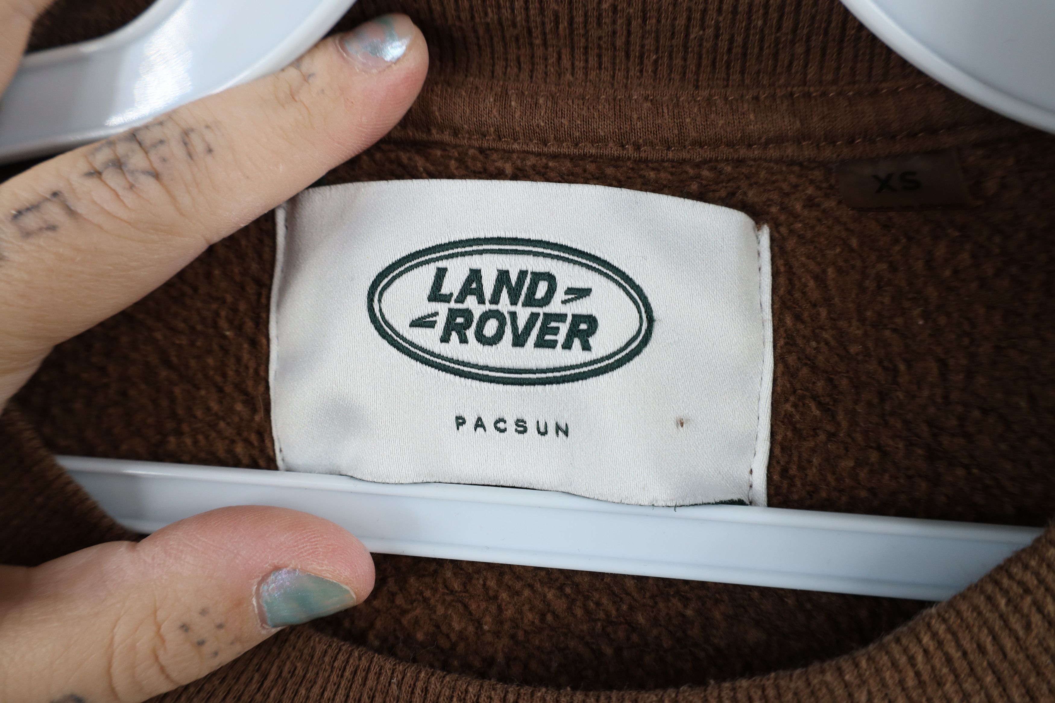 Vintage Retro Land Rover Out Oversized Crewneck Sweatshirt Brown Size XS / US 0-2 / IT 36-38 - 5 Thumbnail