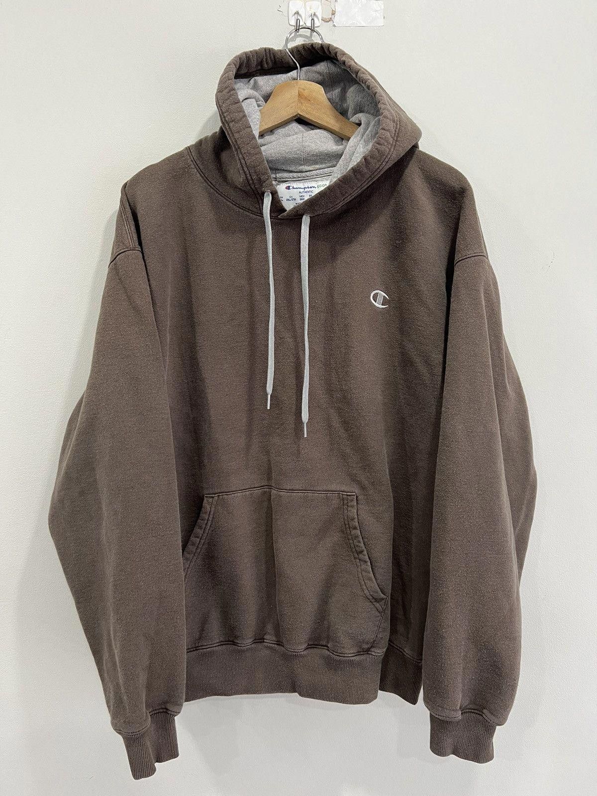 Vintage Vintage Champion Hoodie Sweater brown tan Size US XXL / EU 58 / 5 - 1 Thumbnail