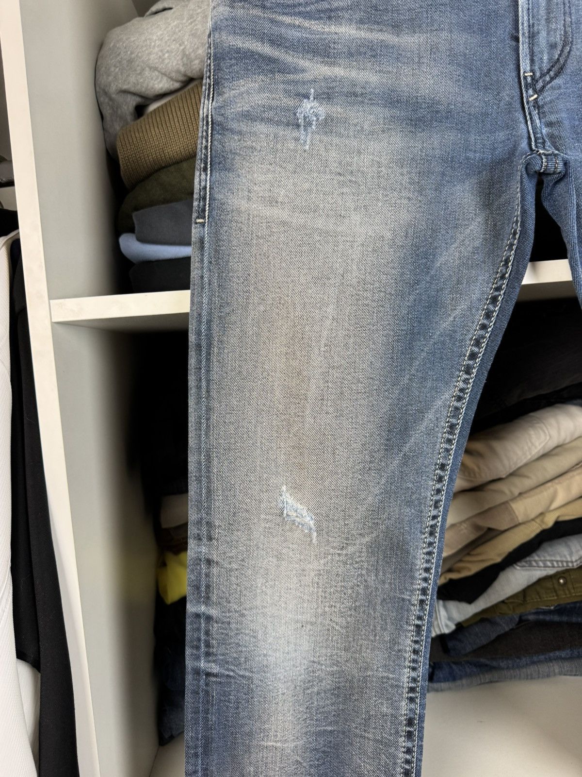 Diesel Diesel Thommer Slim-Skinny Distressed Denim Jeans Size US 31 - 9 Thumbnail