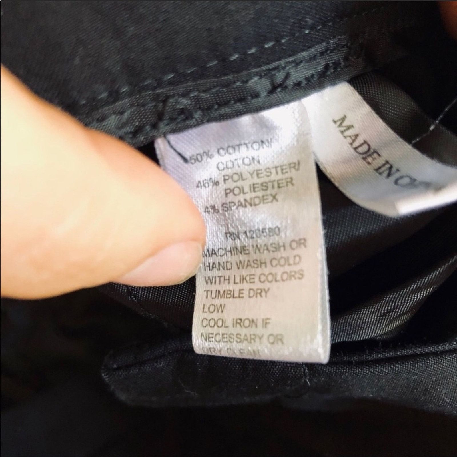 Nordstrom NORDSTROM Black Capri Cropped Work Casual Pants Trousers Size 30" / US 8 / IT 44 - 7 Thumbnail