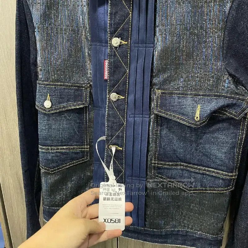 Dsquared2 DSQUARED2 Blue Leather Women's Jacket . Size S / US 4 / IT 40 - 8 Thumbnail
