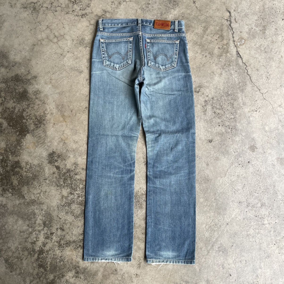 Edwin 🔥Vintage Edwin 503 Stoned Washed Ripped Distress Denim Jeans Size US 29 - 4 Thumbnail