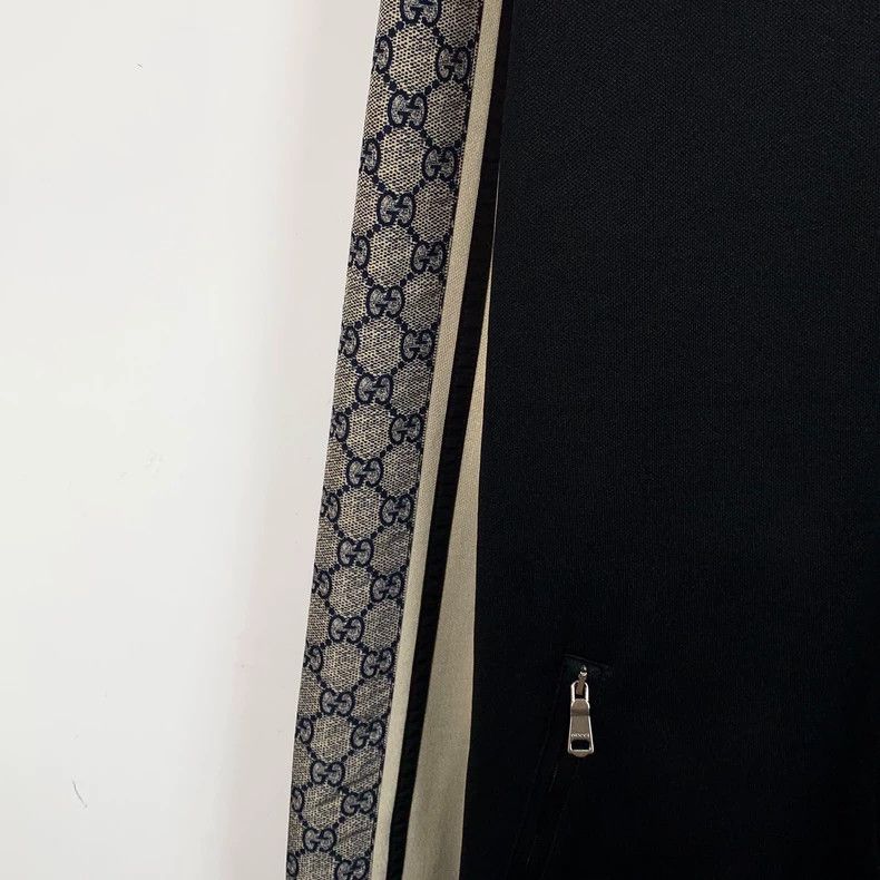 Gucci Gucci Color block side logo printed lapel zipper jacket 250 Size US S / EU 44-46 / 1 - 4 Thumbnail