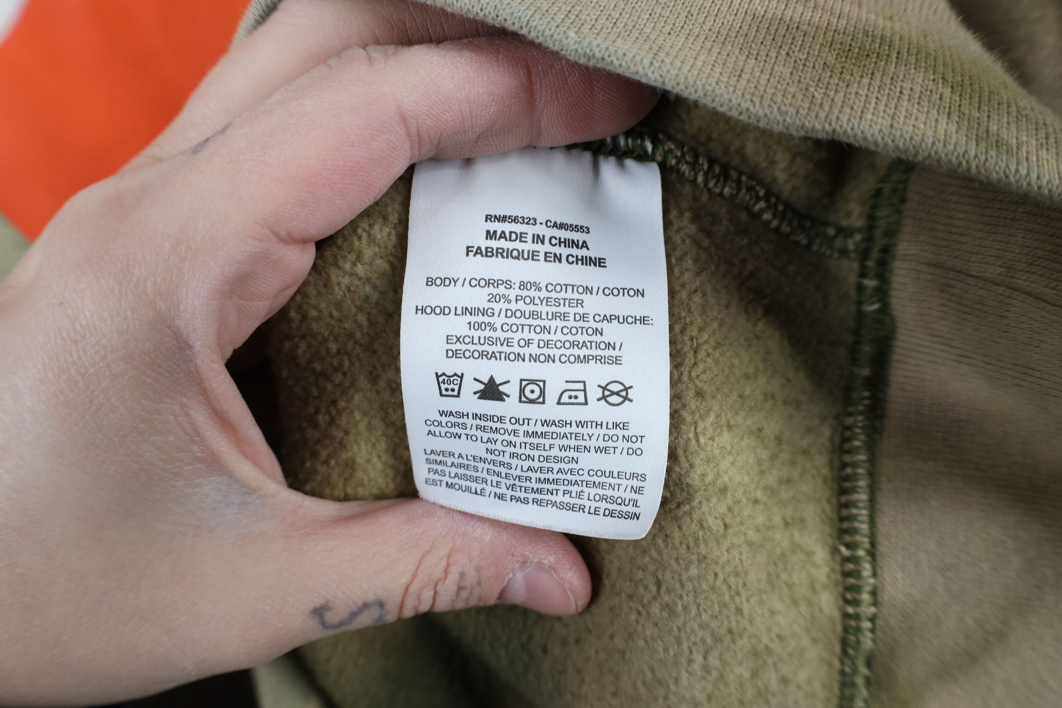 Nike × Vintage Vintage Y2K Nike Spell Box Logo Acid Wash Hoodie Sweatshirt Size US L / EU 52-54 / 3 - 8 Thumbnail