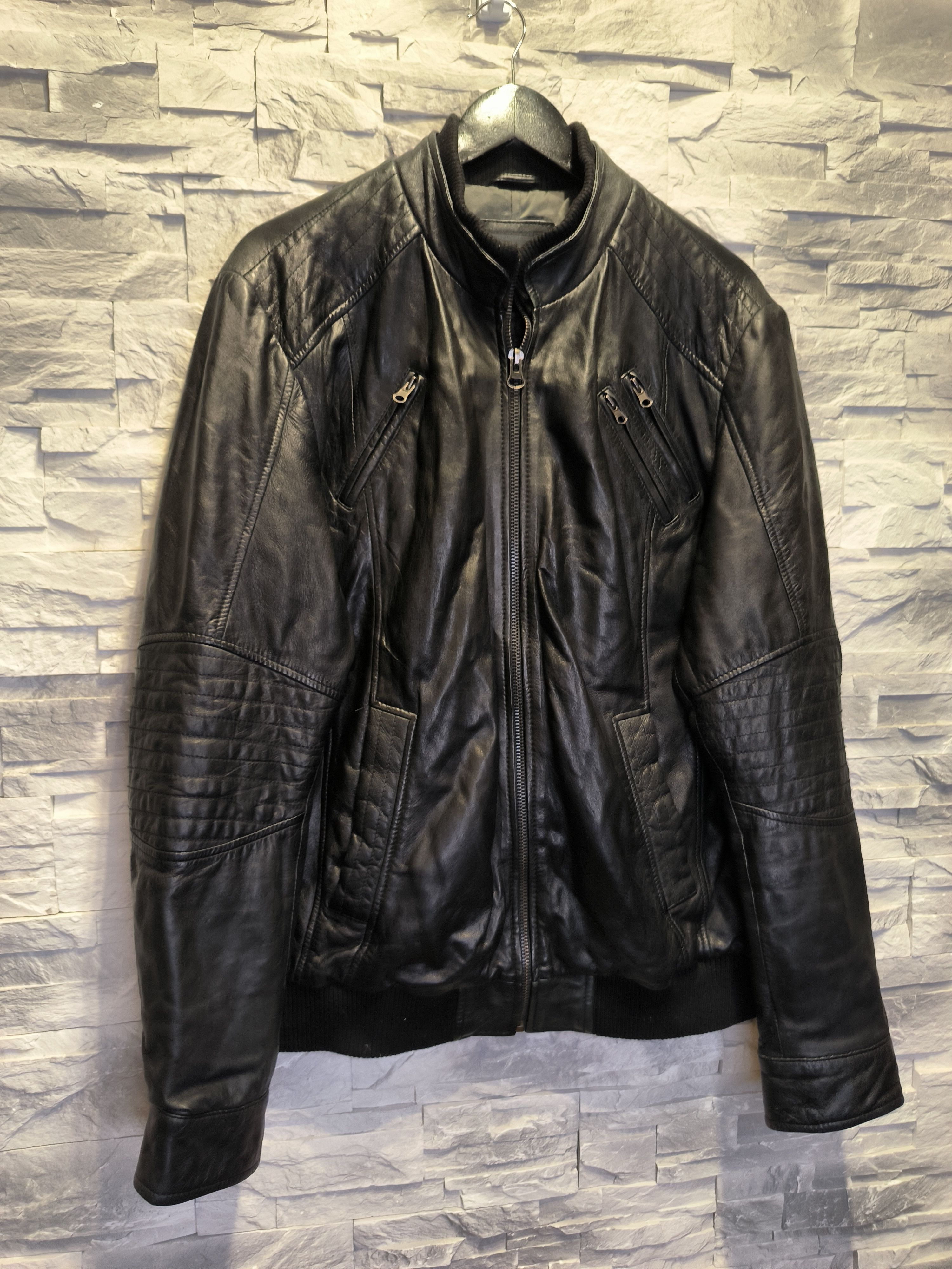 Other Autark Leather Jacket Black Size US L / EU 52-54 / 3 - 3 Thumbnail