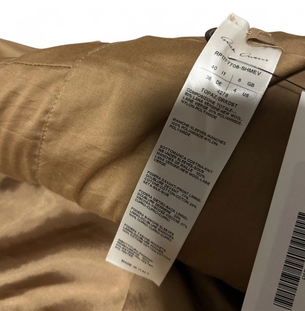 Rick Owens 2017 Rick Owens Biker Jacket Size S / US 4 / IT 40 - 3 Thumbnail
