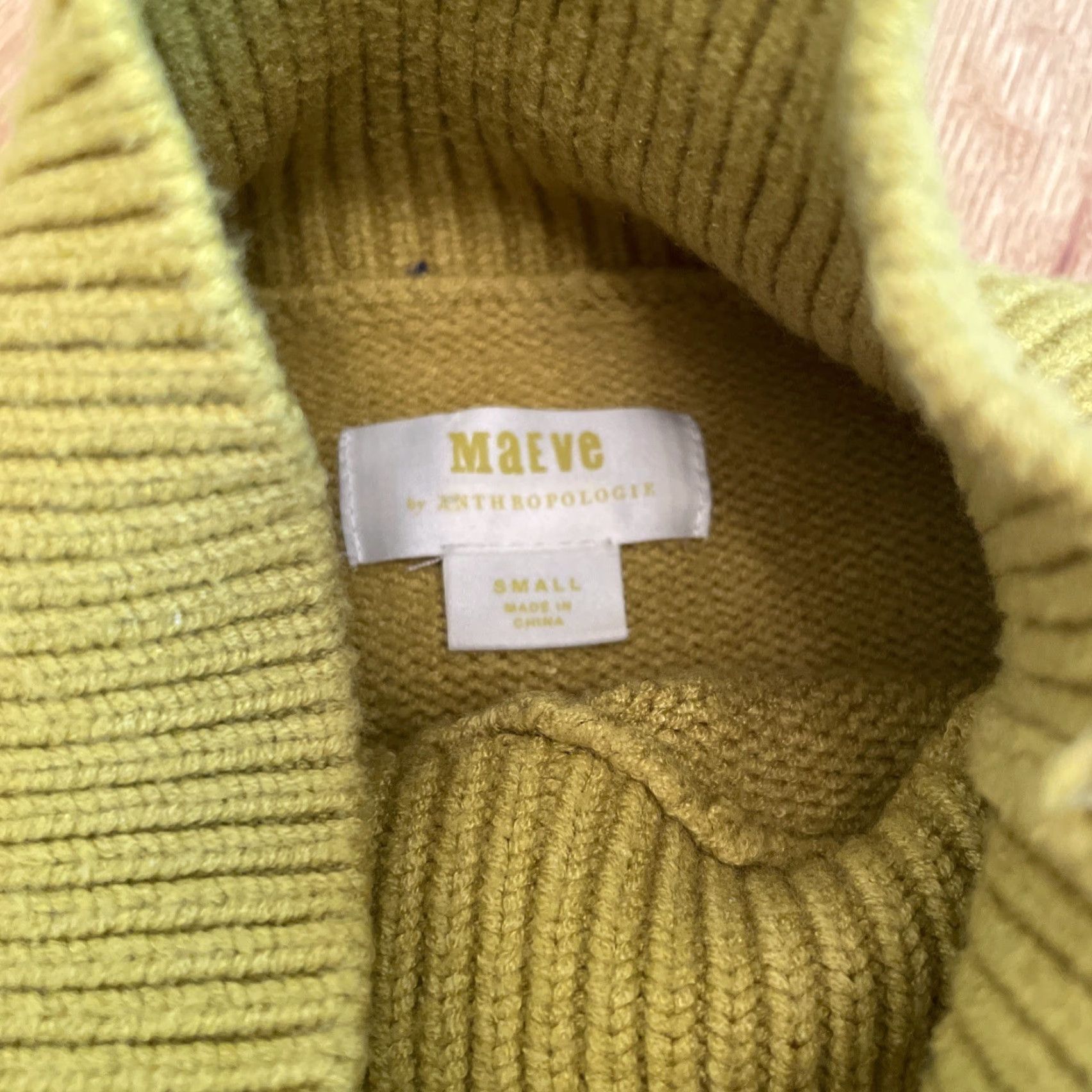 Anthropologie Maeve Anthropologie Sweater Small Turtle Neck Oversize Tunic Mustard Yellow Boho Pullover Women S Regular XS? No size mapping. Size S / US 4 / IT 40 - 7 Thumbnail