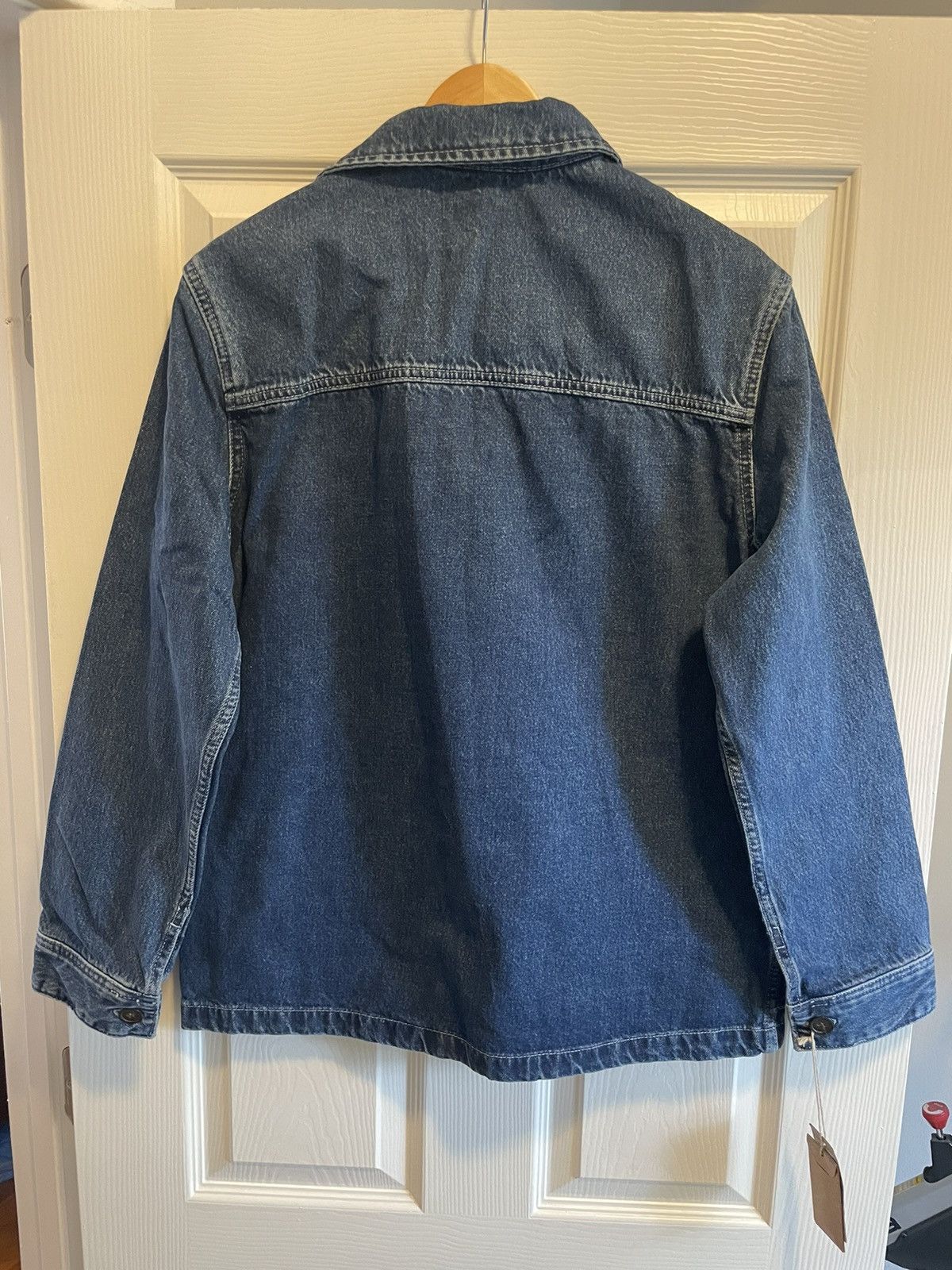 A.P.C. BNWT Men’s A.P.C. Blouson Antonio Logo Washed Indigo Size M Size US M / EU 48-50 / 2 - 2 Thumbnail