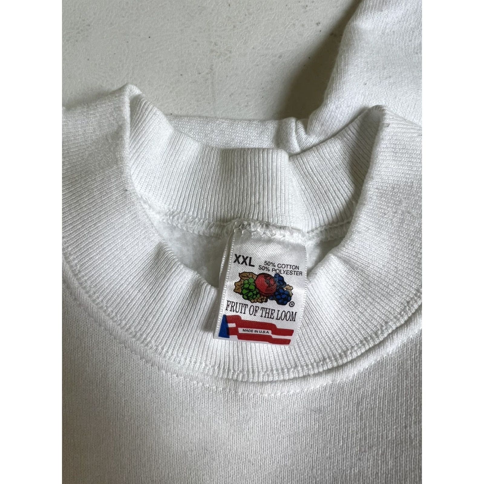 Fruit Of The Loom VINTAGE Branson Missouri White Long Sleeve Sweatshirt Music Crew Neck 2XL Men Pullover Cotton Blend Fruit of the Loom Shirt Size US XXL / EU 58 / 5 - 3 Thumbnail