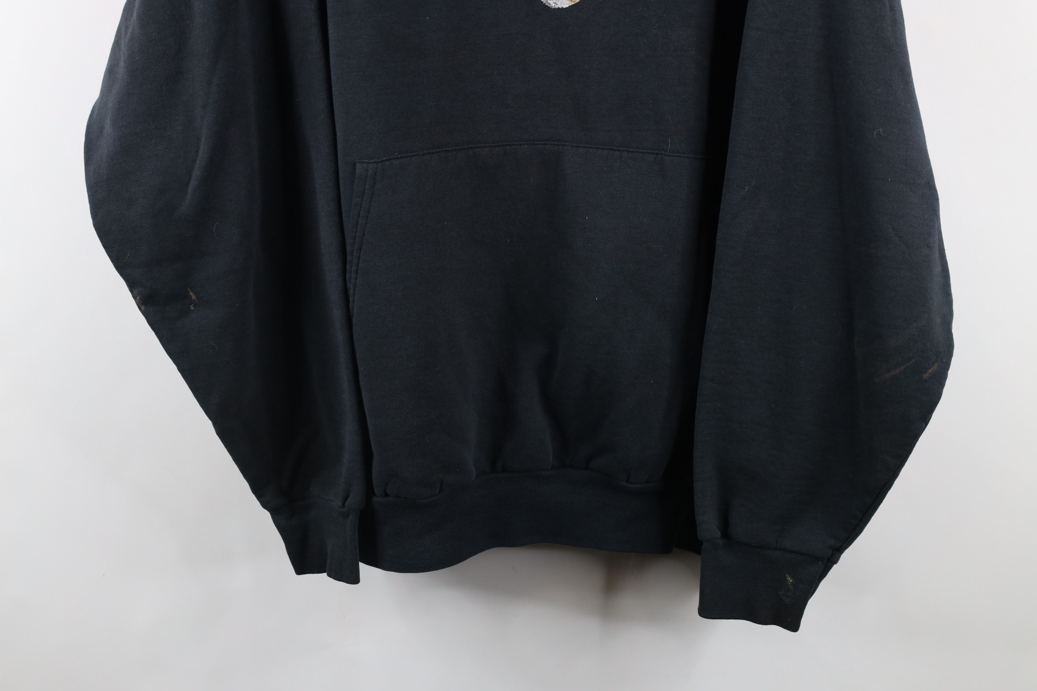 Vintage Vintage 90s Streetwear Deer Buck Nature Hoodie Black Size US XXL / EU 58 / 5 - 3 Thumbnail