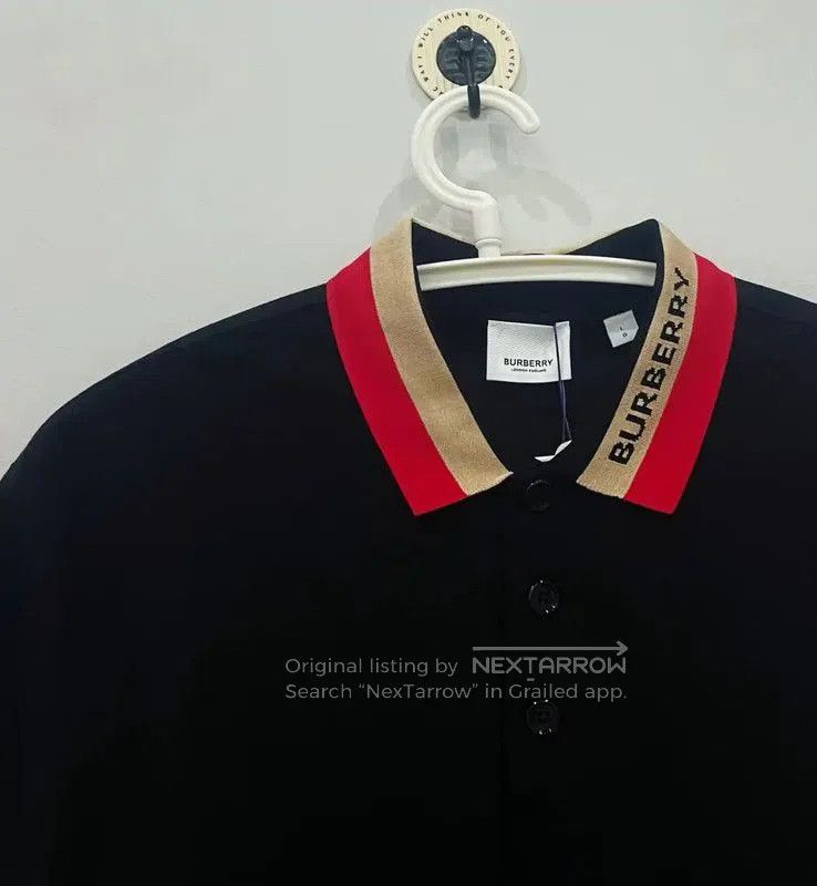 Burberry Burberry Black Cotton Men's Polo Shirt. Size US XS / EU 42 / 0 - 2 Thumbnail