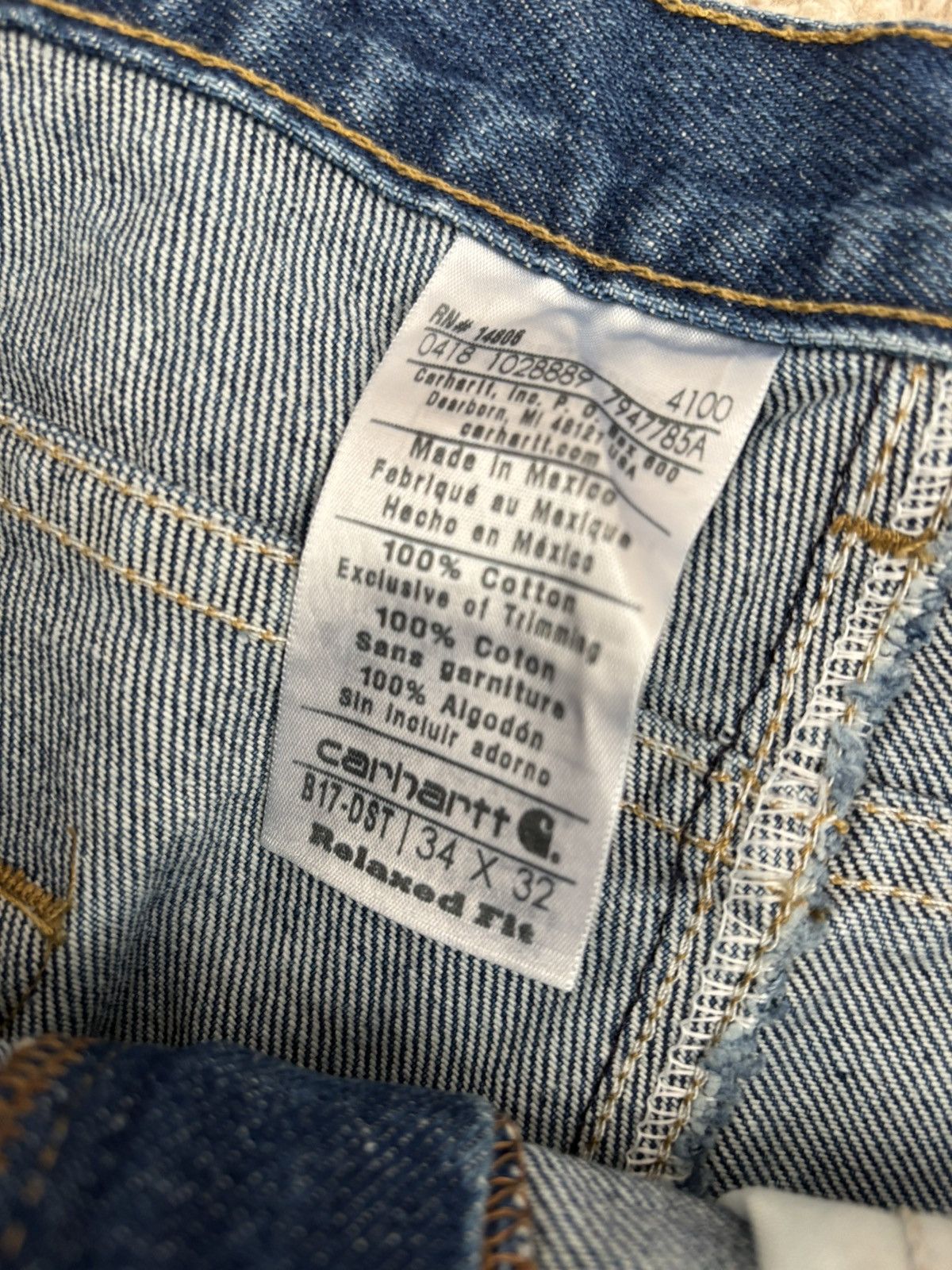 Carhartt Vintage Carhartt Denim Work Pants Size US 34 / EU 50 - 3 Thumbnail