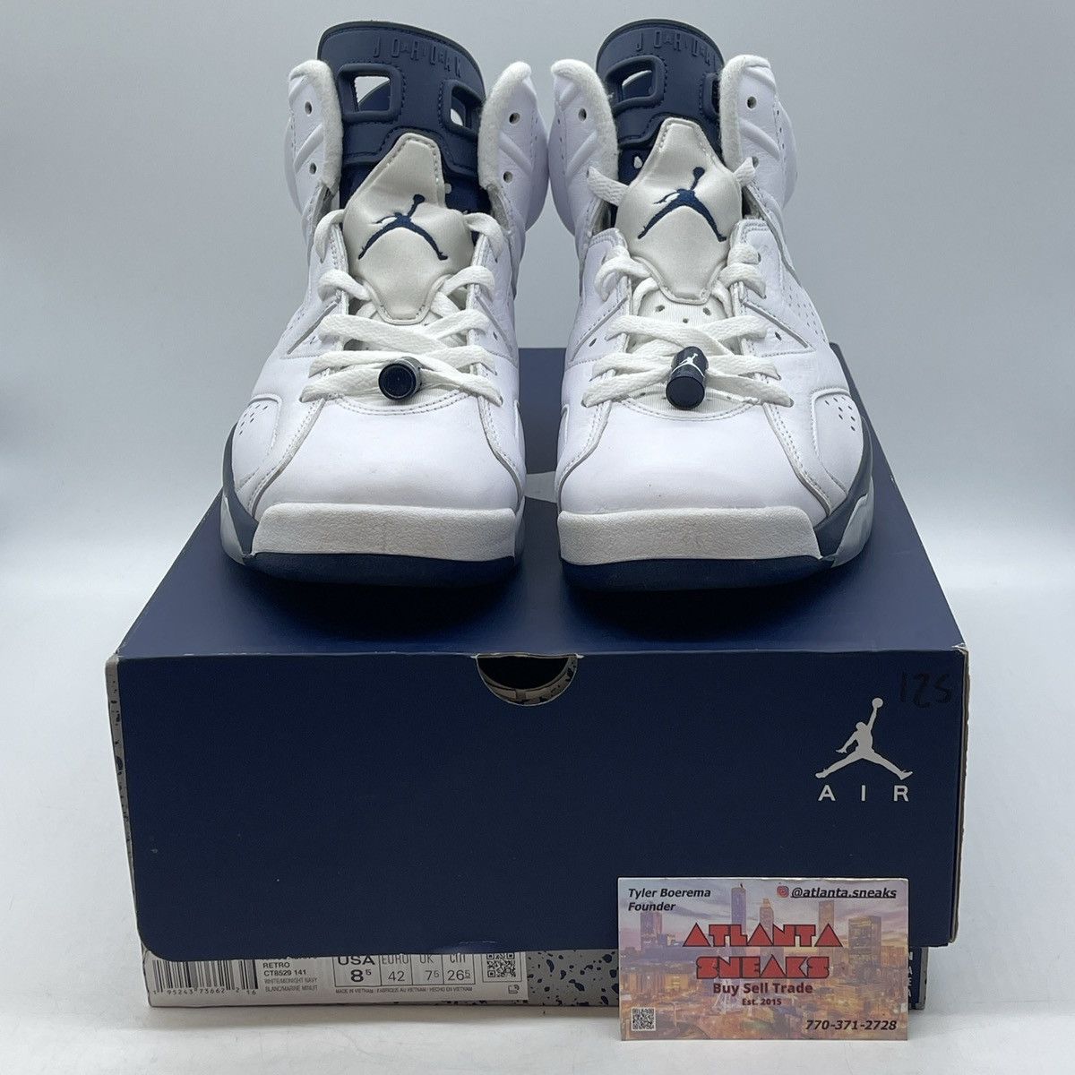 Jordan Brand Air Jordan 6 midnight navy Size US 8.5 / EU 41-42 - 2 Thumbnail