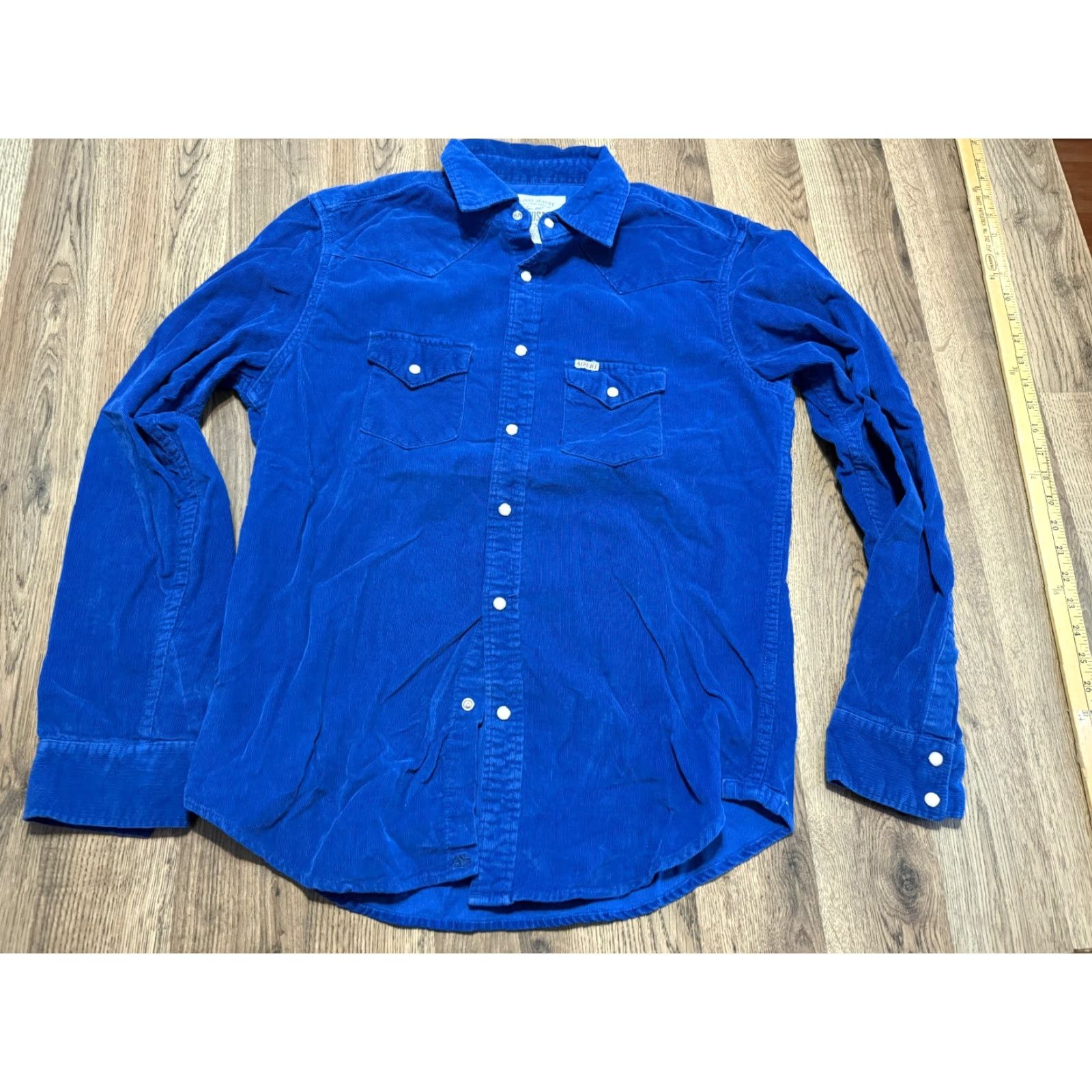 Aeropostale AeroPostale Shirt Men’s Size Medium Blue Long Sleeve Button-Up Shirt Pockets Size US M / EU 48-50 / 2 - 2 Thumbnail