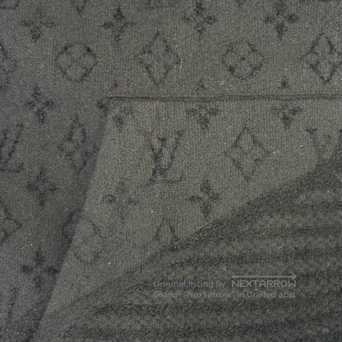 Louis Vuitton Louis Vuitton Black patchwork logo jacquard hoodie Size US S / EU 44-46 / 1 - 4 Thumbnail