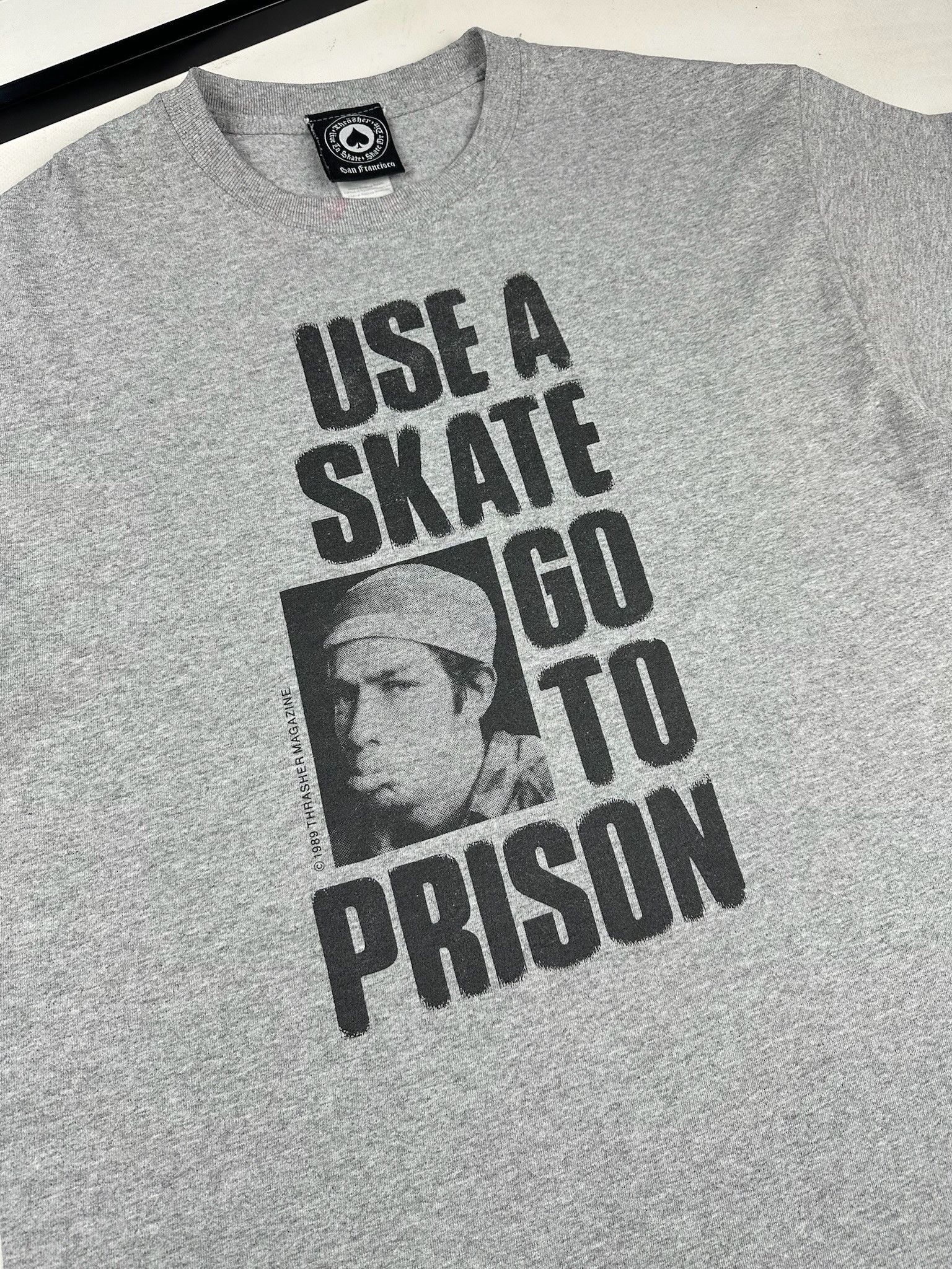 Thrasher Vintage Thrasher Magazine Mark Gonzales Prison Tshirt Size US M / EU 48-50 / 2 - 2 Thumbnail