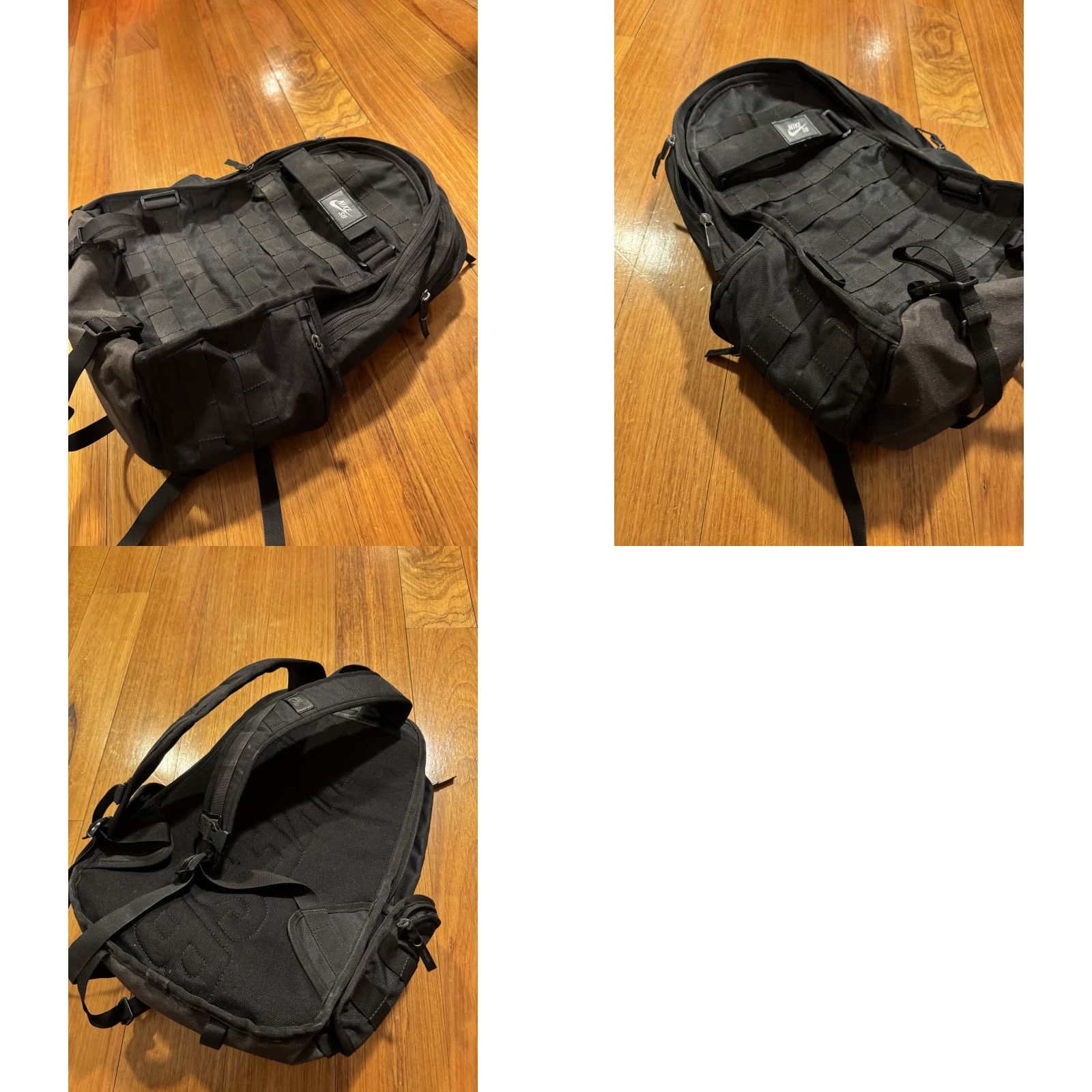 Nike Nike SB RPM Backpack Black Skateboarding Laptop Bag MOLLE Straps Canvas Polyester Travel Casual Mens Size ONE SIZE - 9 Thumbnail