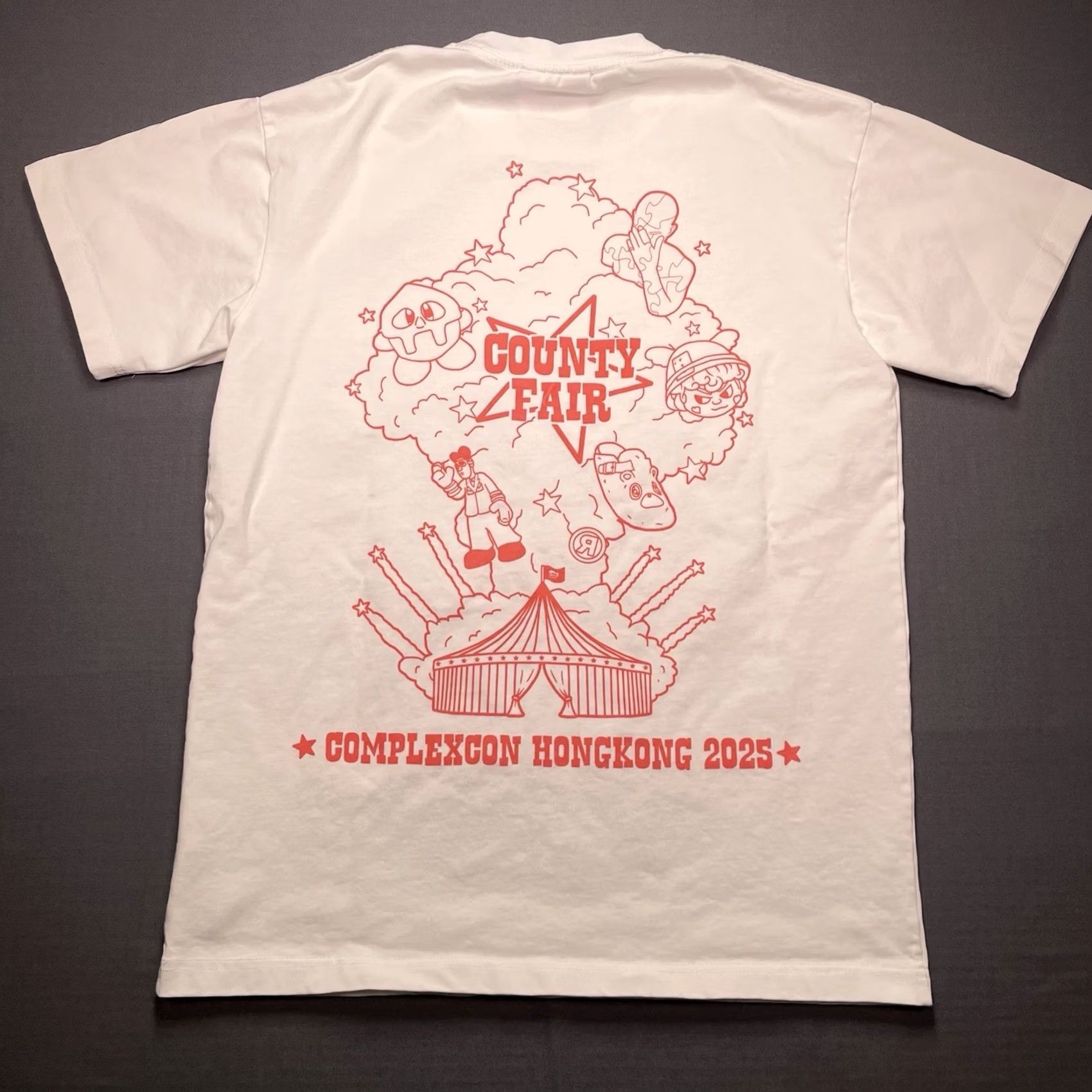 Vintage ComplexCon Shirt Mens S Hong Kong 2025 County Fair Mf Doom Kirby Circus White T-Shirt Size S Mens Boys Girls Size US S / EU 44-46 / 1 - 6 Thumbnail