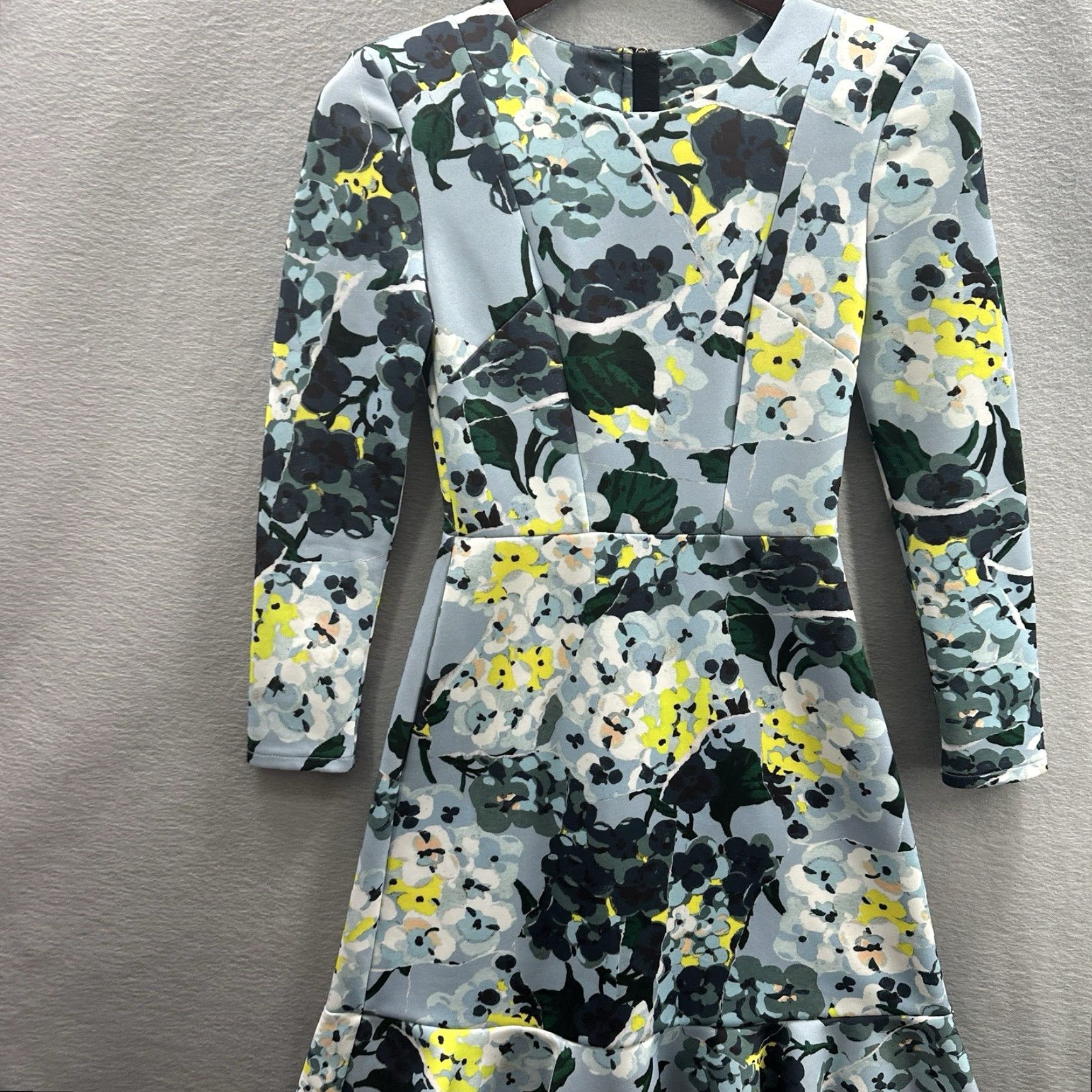 Erdem Erdem Women's Flare Dress 6 Blue Floral Sleeveless Formal Party Wedding UK Elegant Vintage Size M / US 6-8 / IT 42-44 - 5 Thumbnail