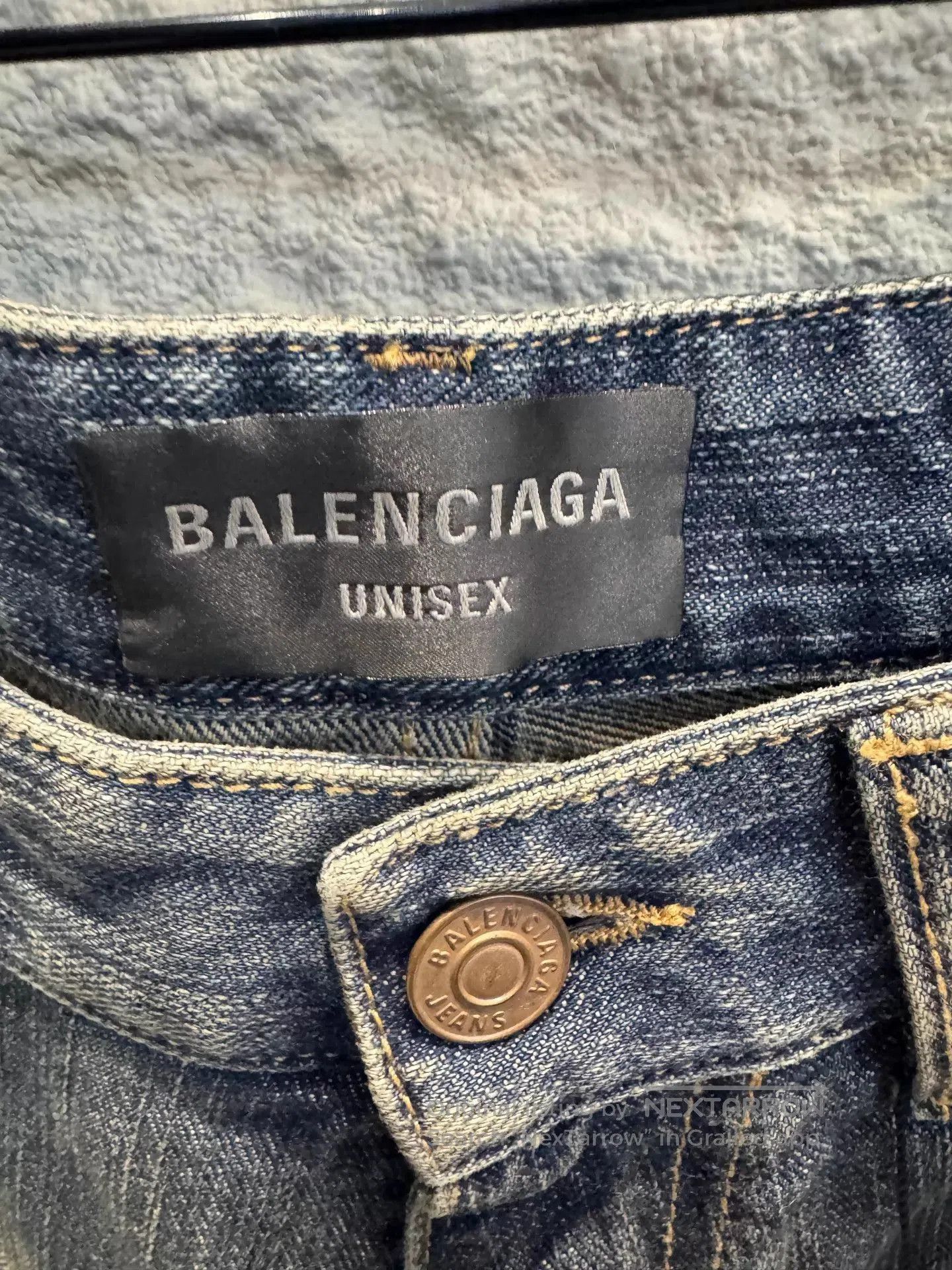 Balenciaga Blue Denim Shorts Size 32. Size US 32 / EU 48 - 3 Thumbnail