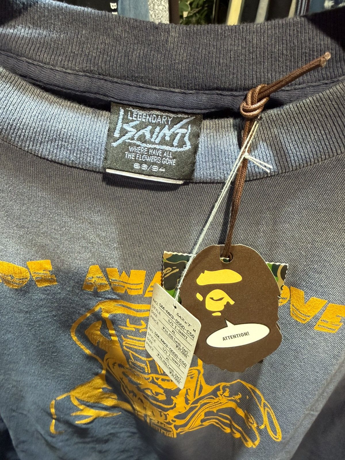 Bape × Saint Michael Bape Saint Tee Size US XL / EU 56 / 4 - 2 Thumbnail