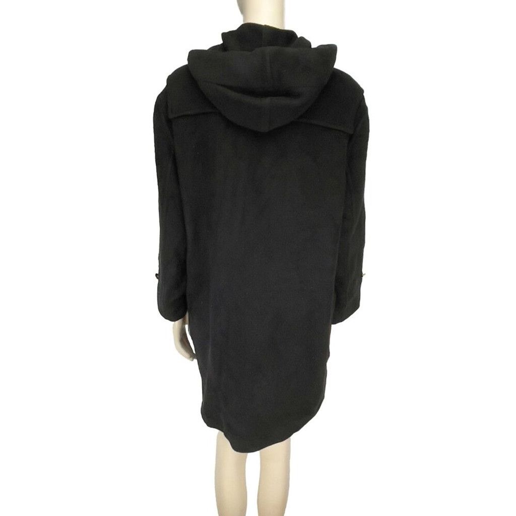 Sonia Rykiel SONIA RYKIEL Fleece Hooded Black Straight fit Coat Size M / US 6-8 / IT 42-44 - 6 Thumbnail
