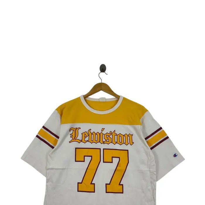 Champion Vintage CHAMPION USA LEWISTON NBA Jersey Tee Shirt Size L / US 10 / IT 46 - 2 Thumbnail