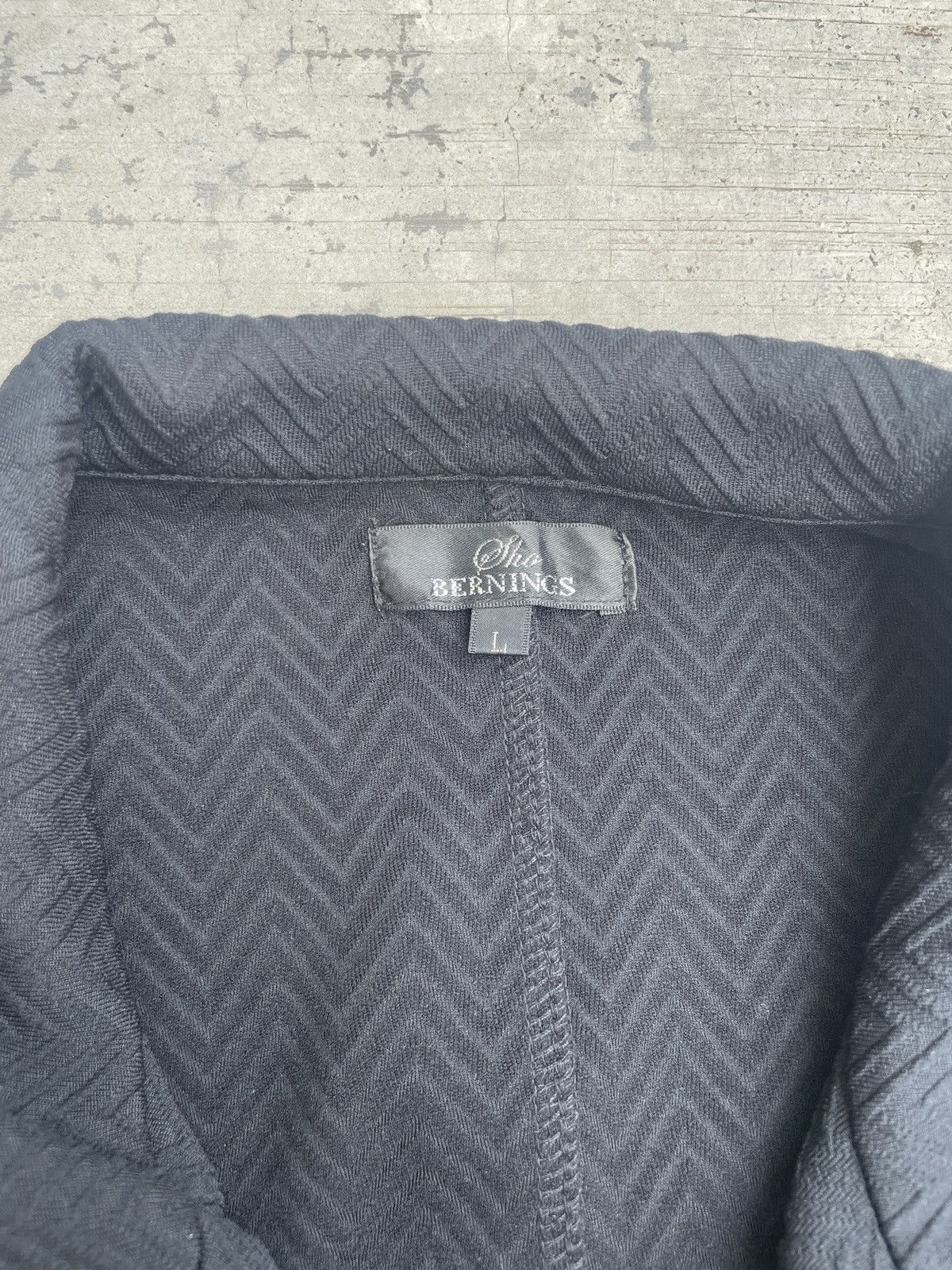 Japanese Brand 2000s japanese bernings sho blazer 3/4 sleeve yohji yamamoto Size L / US 10 / IT 46 - 2 Thumbnail