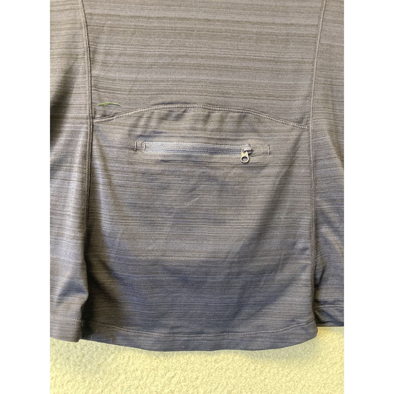 Athleta Athleta Shirt Women XS Navy Jet Stripe Track Pullover Activewear Size XS / US 0-2 / IT 36-38 - 7 Thumbnail