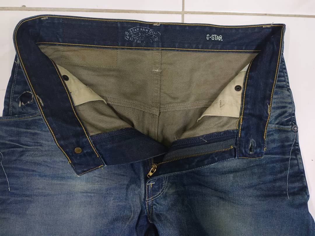 G-Star G Star Original Raw Italy Arc Loose Tapered Denim Jeans Size US 30 / EU 46 - 13 Thumbnail