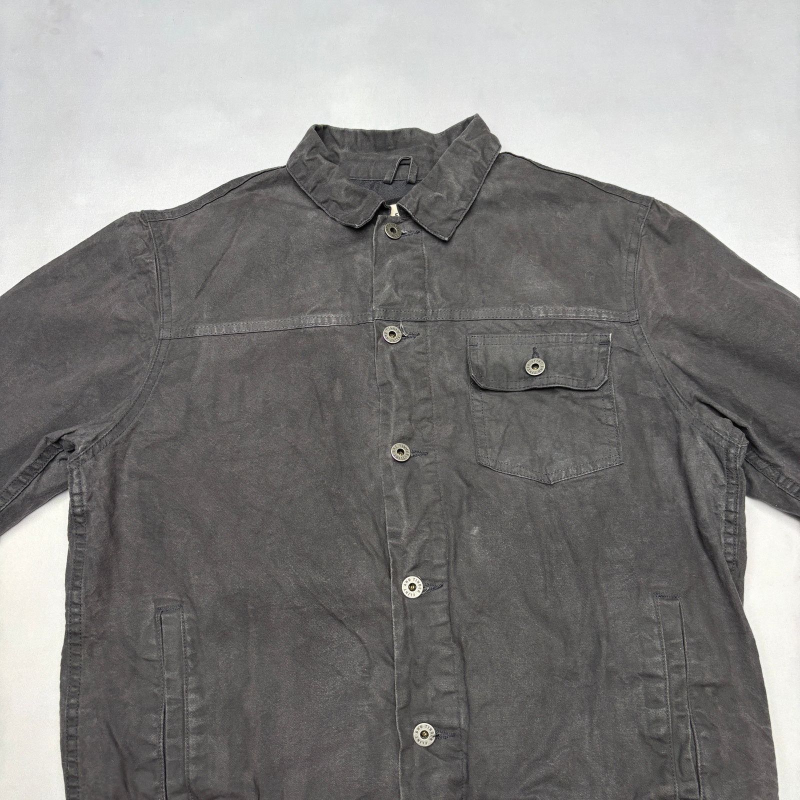 Flint And Tinder Flint and Tinder Waxed Trucker Jacket Flannel Lined Large Size US L / EU 52-54 / 3 - 2 Thumbnail