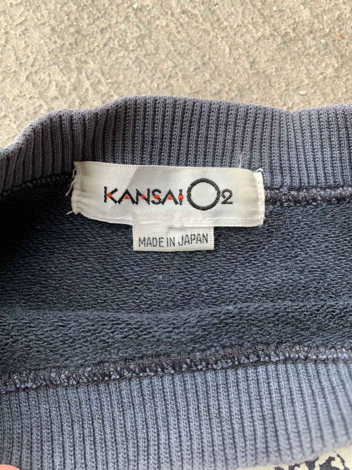 Kansai Yamamoto × Vintage Sunfaded💥💥💥Kansai O2 International Big Face Sweatshirt Size US M / EU 48-50 / 2 - 7 Thumbnail