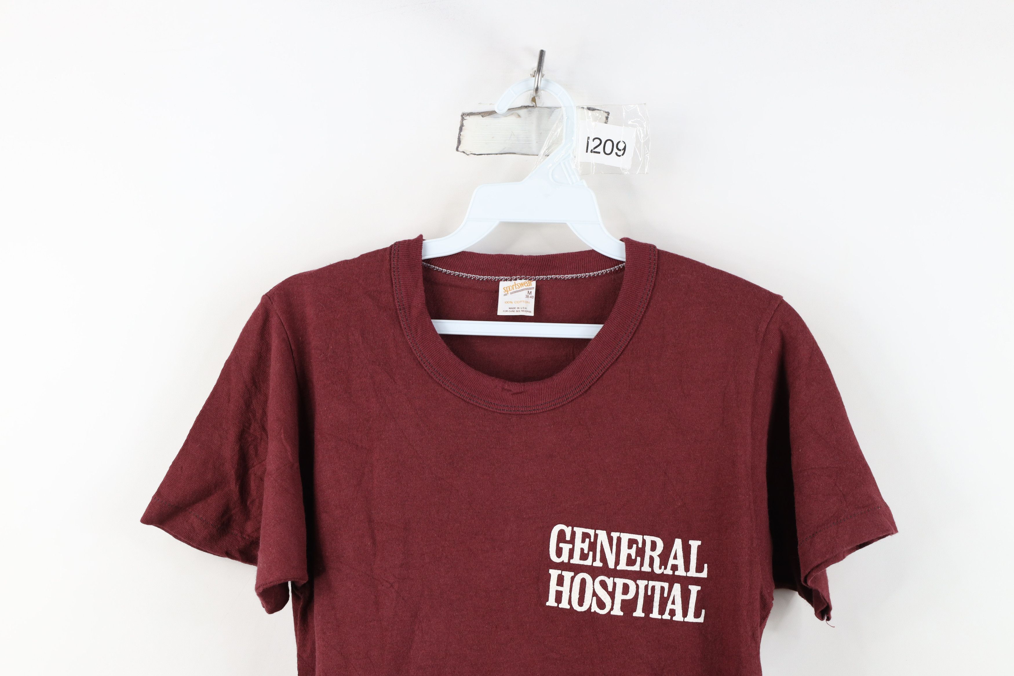 Vintage Vintage 60s 70s Spell Out General Hospital Show T-Shirt USA Size M / US 6-8 / IT 42-44 - 2 Thumbnail