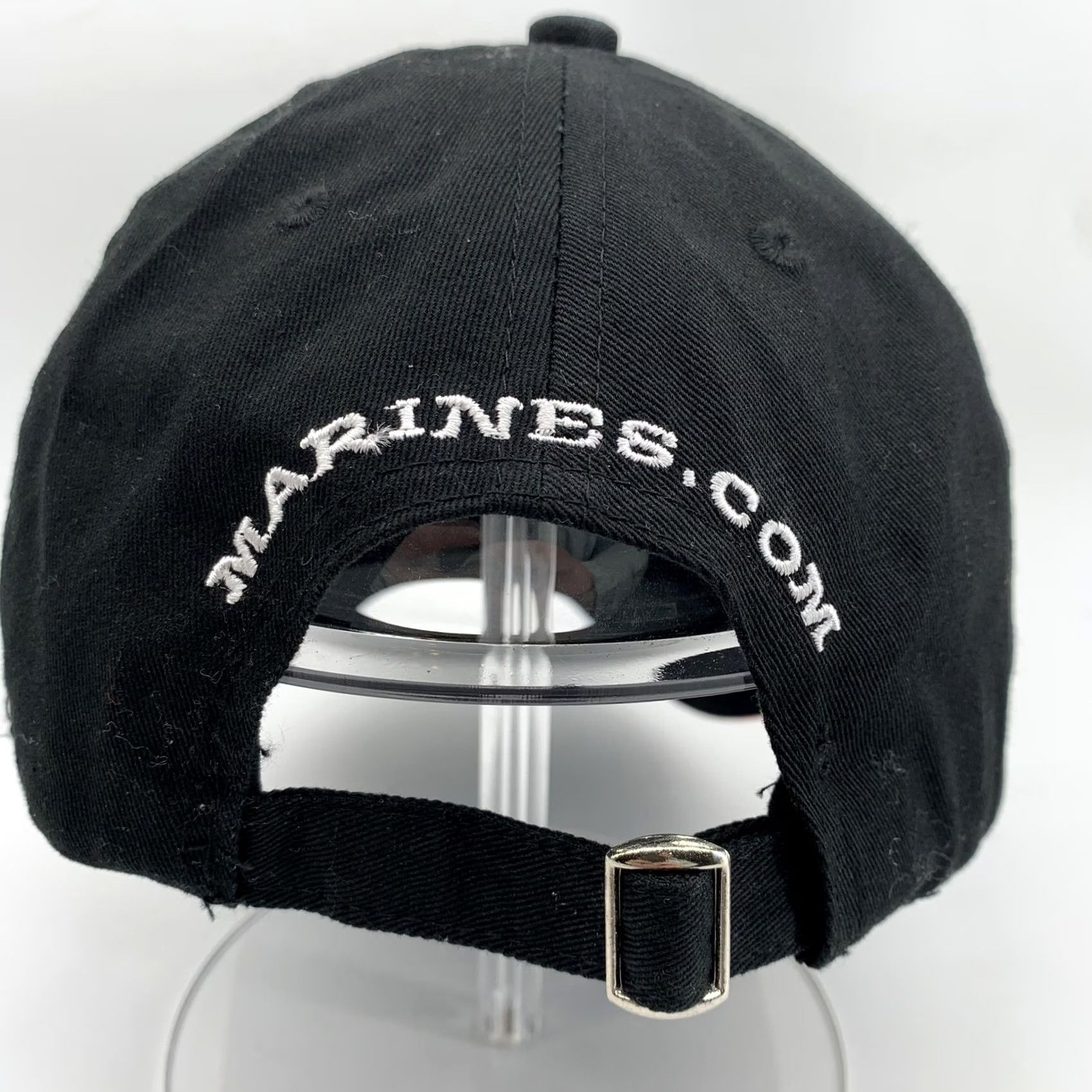 Vintage VINTAGE Marines Hat Cap Strap Back Mens Black Baseball The Few The Proud USA One Size Size ONE SIZE - 3 Thumbnail
