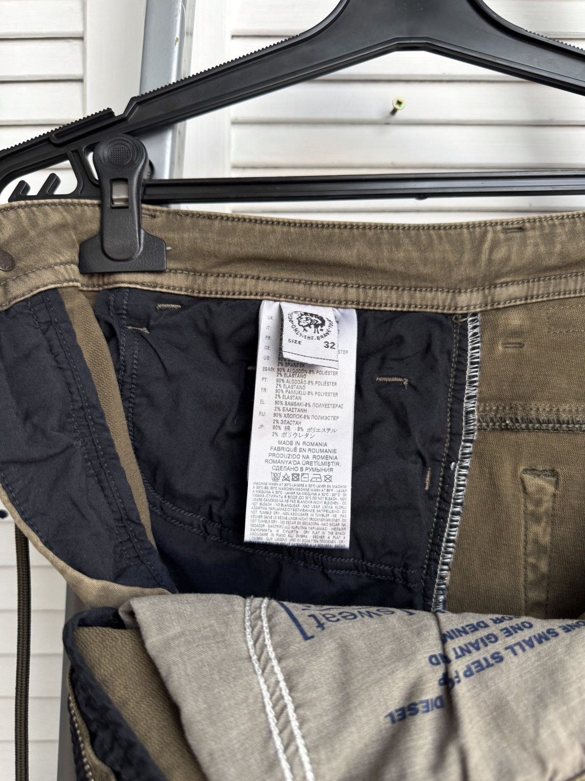 Diesel Diesel Jogg Jeans Thommer CB-NE Olive Khaki Slim Fit Stretch Size US 32 / EU 48 - 8 Thumbnail